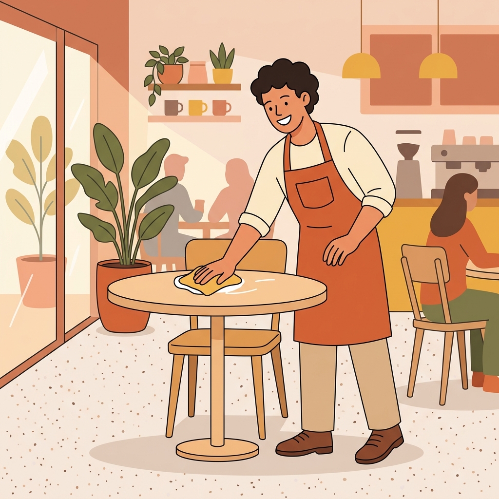 Các công việc phổ thông như phục vụ, sự kiện là bước đệm hoàn hảo cho người mới.